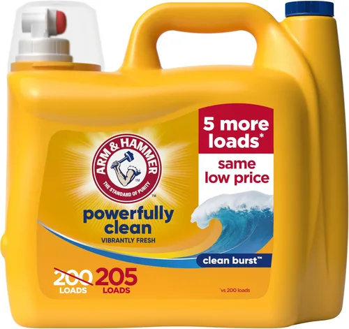 Vista 8 de ARM & HAMMER Detergente líquido para ropa, aroma Clean Burst, 174 onzas