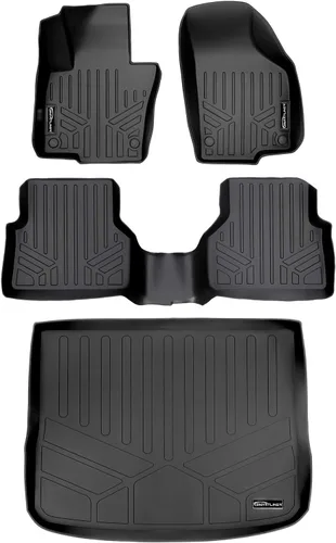 Vista 13 de SMARTLINER Juego de tapetes de piso de primera fila para Volkswagen Tiguan 2009-2017