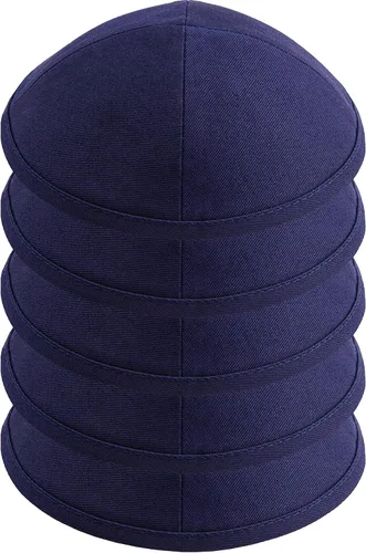 Vista 15 de Paquete de 5 piezas – Hq Satin/Lino/Velvet/Seda Cruda/Gamuza Kippah para hombre, sombrero Yamaka diseñado en Israel – Kippot Bulk