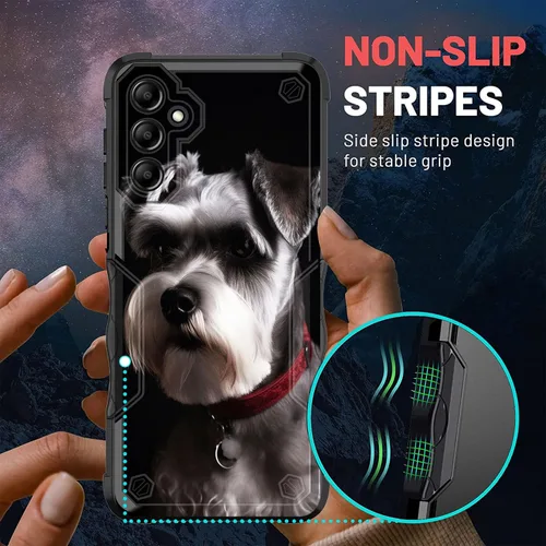 Vista 473 de Funda para Galaxy A14 5G, [Doble Capa][Protección contra Caídas de Grado Militar de 10 Pies] [Antideslizante] Funda Resistente a Prueba de Golpes