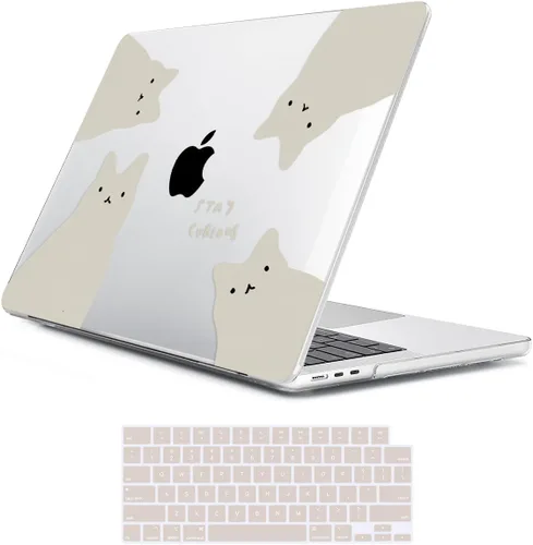 Vista 12 de Compatible con MacBook Air 2026 2025 2024-2022 de 13.6 pulgadas M5 A3449 M4 A3240 M3 A3113 M2 A2681 con Touch ID, carcasa rígida de plástico, hoja
