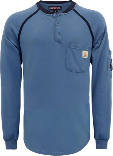 Vista 72 de BOCOMAL FR Shirts - Camisa ligera de 5.5 onzas de manga corta y resistente al fuego/ignífuga