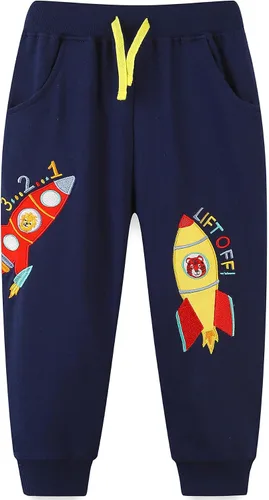 Vista 2 de Bumeex Paquete de 2 pantalones deportivos para niño pequeño