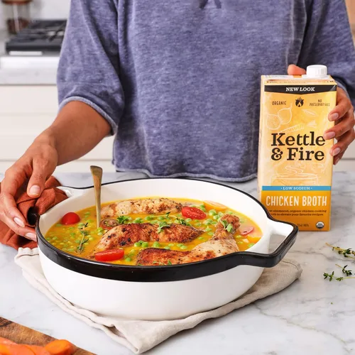 Vista 4 de Kettle And Fire Caldo Chkn Cookng Ls 32 OZ