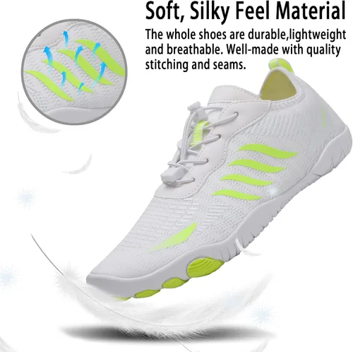 Vista 5 de Zapatos de agua para hombres y mujeres, zapatos acuáticos de secado rápido, para hombres y mujeres, zapatos de natación para senderismo, barco