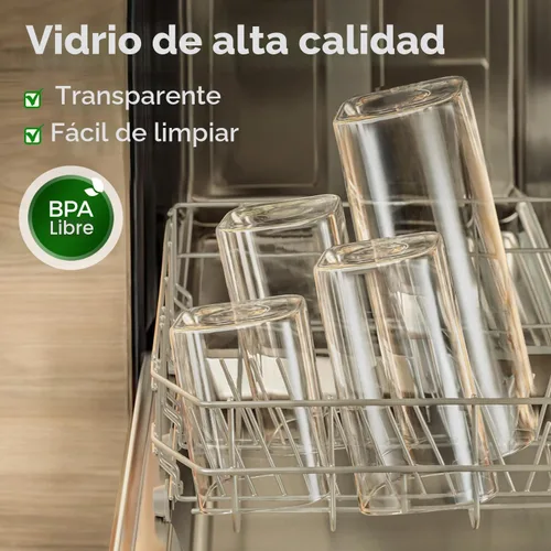 Vista 6 de ComSaf Contenedores de almacenamiento de despensa de vidrio