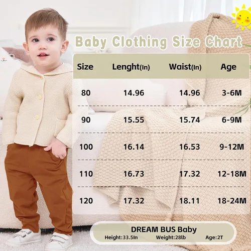 Vista 6 de DREAM BUS Pack of 3 Toddler Jogger Pants with Pocket Toddler Sweatpants Toddler Boy Pants Baby Boy Pants Toddler Leggings