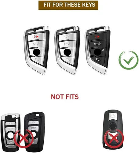 Vista 2 de Smart Remote Key Case Funda protectora para BMW 2 5 6 7 X1 X2 X3 X5 X6 Series con llavero