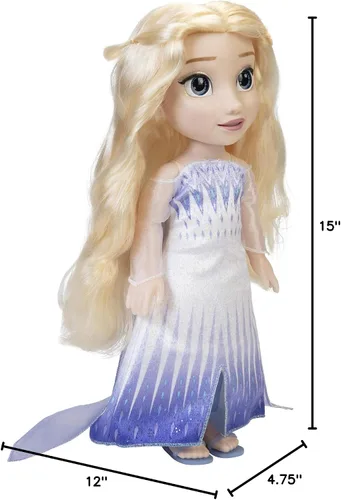 Vista 14 de Disney Frozen 2 Feature Elsa Doll - Mira cómo los labios de Elsa se mueven mientras ella canta