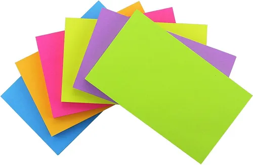Vista 8 de Early Buy Notas adhesivas de 2 x 2 pulgadas, 6 colores brillantes, 12 blocs, 100 hojas/bloc 12 pads of self-stick notes, 100 sheets per pad