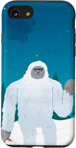 Vista 13 de Funda criptozoológica criptozoológica criptozoológica para iPhone 15 Bigfoot Fish Yeti Sasquatch