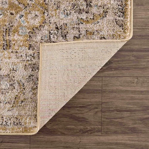 Vista 5 de Anana - Alfombra para sala de estar, dormitorio, color dorado, beige, 2 x 3 pies
