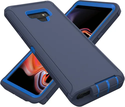 Vista 8 de Funda protectora resistente para Samsung Galaxy Note 9, resistente a prueba de polvo, a prueba de golpes, protección contra caídas, 3 en 1