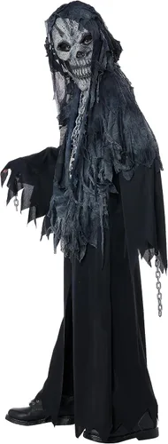 Vista 2 de California Costumes Disfraz de esqueleto de la parca para niños, Varios