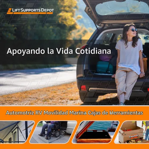 Vista 9 de 2 amortiguadores para escotilla trasera, para Nissan Xterra 2005-2014