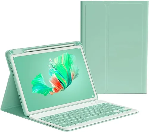 Vista 13 de Funda de teclado compatible con iPad de 9ª/8ª/7ª generación de 10.2 pulgadas 2021/2020/2019, iPad Air de 10.5 pulgadas de 3ª generación/iPad Pro