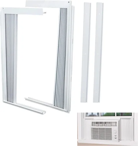 Vista 10 de LBG Products Juego de panel lateral y marco de aire acondicionado de ventana, kit de relleno de acordeón de CA, se adapta a la mayoría