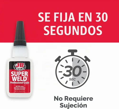 Vista 4 de J-B Weld Superglue 20g Paquete de 2 - SuperWeld Grado Profesional
