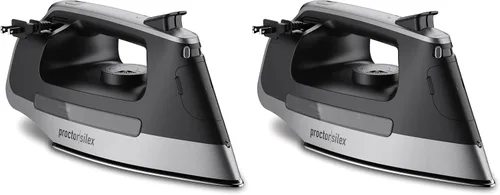 Vista 8 de Proctor Silex Plancha de vapor para ropa con suela de acero inoxidable duradera, 1500 vatios, cable retráctil de 8 pies, apagado automático de 3