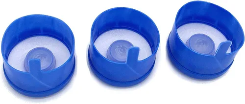 Vista 2 de Tapa de botella de agua para 3 o 5 galones, antiderrames (cantidad de 3) fabricada en Estados Unidos.