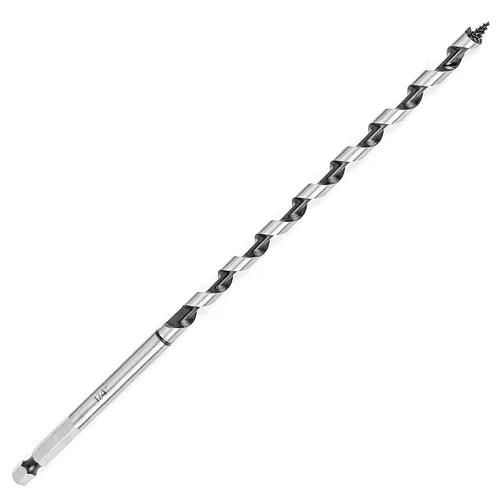 Vista 22 de Broca de taladro de 1-1/2 pulgadas x 9 pulgadas para madera, vástago hexagonal de 1-1/2 pulgadas, broca larga para madera suave y dura, plástico
