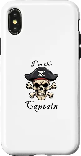 Vista 5 de Funda náutica para iPhone 11 Pro Max I'm the Captain Pirate Skull and Crossbones