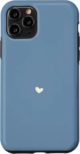 Vista 27 de Misty Blue - Hand Drawn Heart Chic Boho Aesthetic Case for iPhone 16