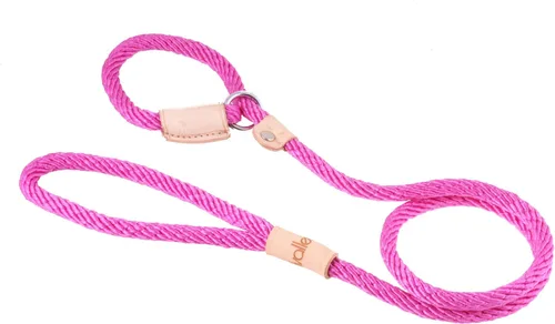 Vista 50 de Alvalley Correas de cuerda para perros con tapón, correas antideslizantes para mascotas para perros, correa suave trenzada sin tirones, ajustable