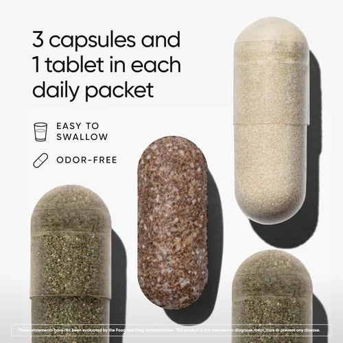 Vista 4 de Multivitamínico para mujeres, suplemento todo en uno complejo con vitamina B12, A, C, biotina, D, E, folato, magnesio - 77 nutrientes para la salud