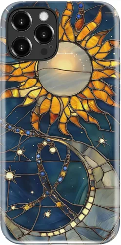 Vista 53 de LUMARKE Funda para iPhone 14/iPhone 13, lindo Y2K floral, carga inalámbrica Mosaico Tortuga Shell
