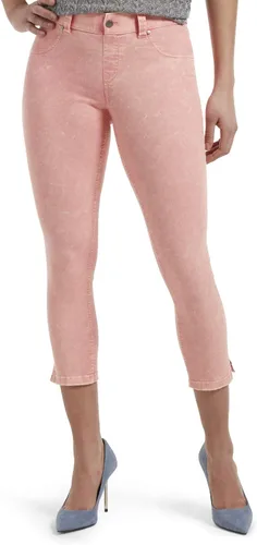 Vista 11 de HUE Leggings capris esenciales de mezclilla para mujer, varios