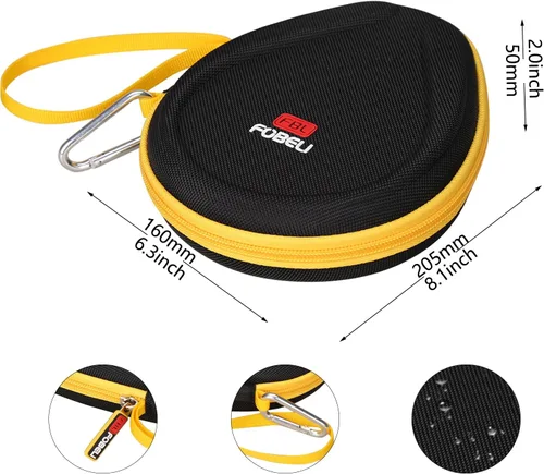 Vista 4 de FBLFOBELI Funda rígida compatible con auriculares Bluetooth inalámbricos DEWALT con banda para el cuello, auriculares Bluetooth 2 en 1 con altavoces