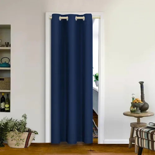 Vista 164 de MYSKY HOME Cortinas Aqua para Armario para Entrada Cortina Opaca para Puerta para Sala de Estar Cortina Oscurecedora de Habitación con Ojales