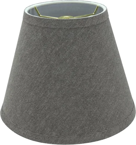Vista 15 de Aspen Creative 33005A, Pantalla de Lámpara Transicional de Respaldo Rígido con Forma de Imperio y Construcción Spider en Negro Plisado, 9" de ancho