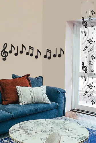 Vista 5 de Beistle 54735-BK Mini siluetas de notas musicales (paquete de 10), 5.5"-10.25", color negro