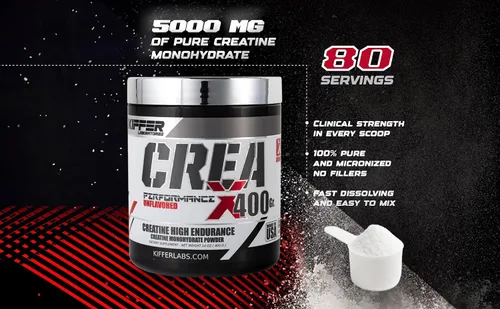 Vista 7 de Kiffer Labs CreaX - Monohidrato de creatina en polvo, 14.11 oz (80 porciones), creatina pura para el crecimiento muscular y la fuerza