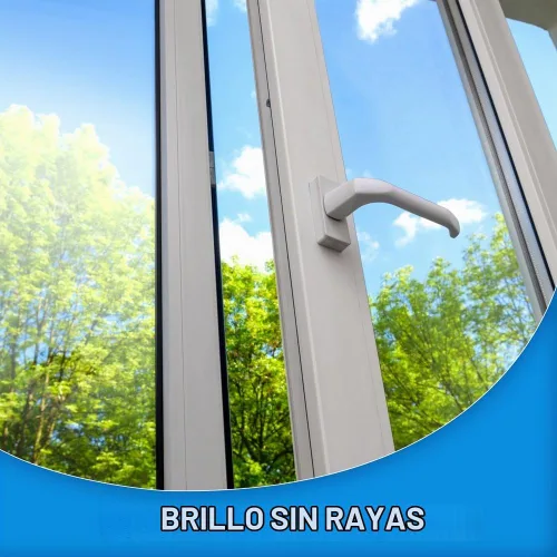 Vista 2 de Glass Plus Limpiador de vidrio, botella de 32 fl oz, limpiador de vidrio multisuperficie (paquete de 2)