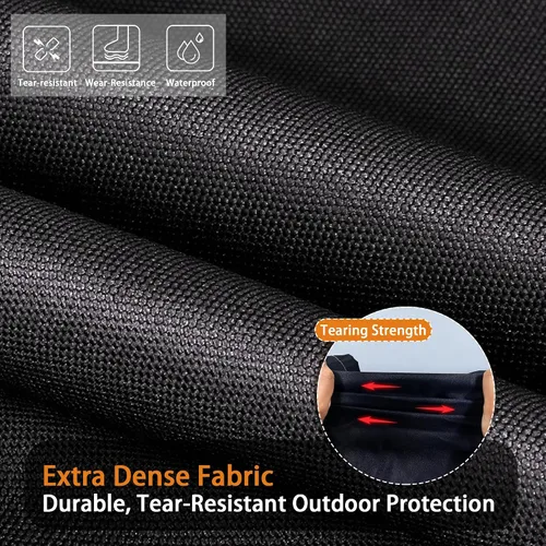 Vista 5 de Funda universal para parrilla de 48 pulgadas para parrilla al aire libre, impermeable, resistente a la intemperie, resistente a la decoloración