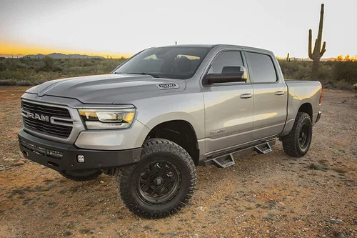 Vista 8 de Raptor Series Magnum RT Drop Steps - Estribos negros para Gladiator 2020-2023