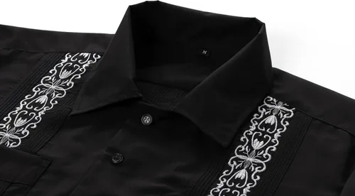 Vista 2 de Camisas Guayabera de manga corta para hombre