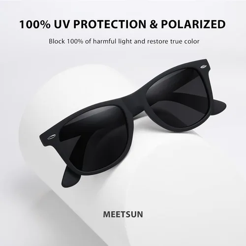 Vista 3 de MEETSUN Polarized Sunglasses for Men Women Classic Retro Driving Sun Glasses 100% UV Protection