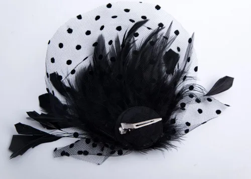 Vista 4 de Cizoe Fascinators 20s Gatsby Flapper Accesorios Art Deco Fiesta Accesorio de plumas de pavo real
