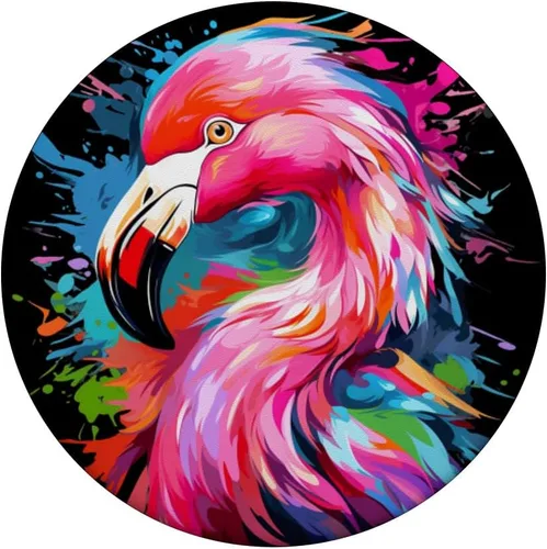 Vista 3 de PopSockets con gráficos gráficos de flamencos coloridos y geniales PopGrip intercambiables