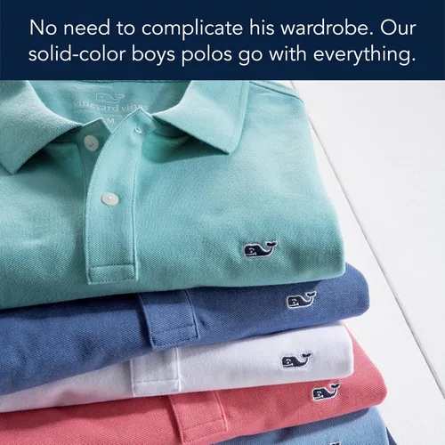 Vista 6 de vineyard vines Kids Classic Pique Polo Shirt