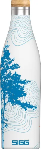 Vista 21 de SIGG - Botella de agua aislada - Meridian Black - A prueba de fugas y extra delgada - Sin BPA - Sin plástico - Acero inoxidable 18/8 - Doble pared