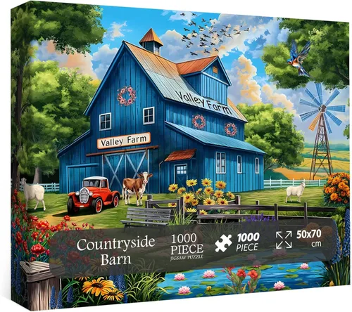 Vista 17 de Rompecabezas de águila calva para adultos, 1000 piezas, paisaje de fantasía, animal, pájaro, naturaleza, bosque, planta, escénico, imposible