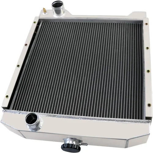Vista 4 de A172038 Aluminio 3Row Radiador Fit Case 580 580k Serie I II III Super K Retroexcavadora Radiador de Repuesto para Caso 580 580k Serie I II, III