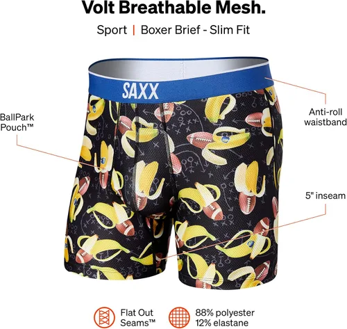 Vista 6 de SAXX - Calzoncillos tipo bóxer de malla transpirable Volt con soporte de bolsa integrado ropa interior para hombres otoño