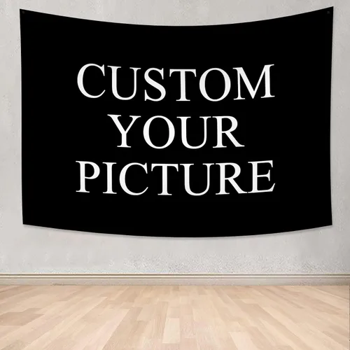 Vista 19 de Canessioa Tapiz personalizado para cargar imágenes personalizadas, tapiz personalizado, pancarta, logotipo, diseño de texto, tapiz para colgar