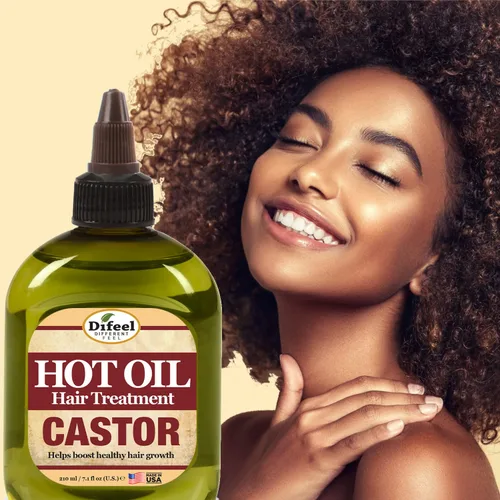Vista 5 de Difeel Tratamiento de aceite caliente de ricino 7.1 oz.